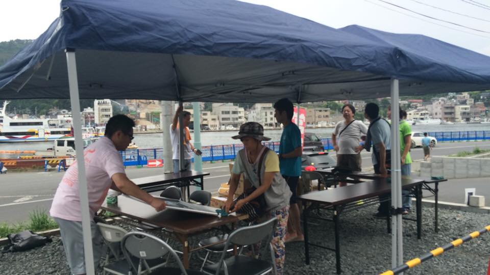 気仙沼 設営