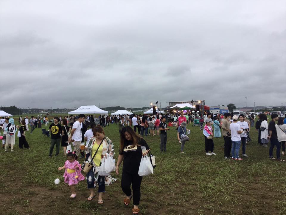 萱浜 手拭い配布